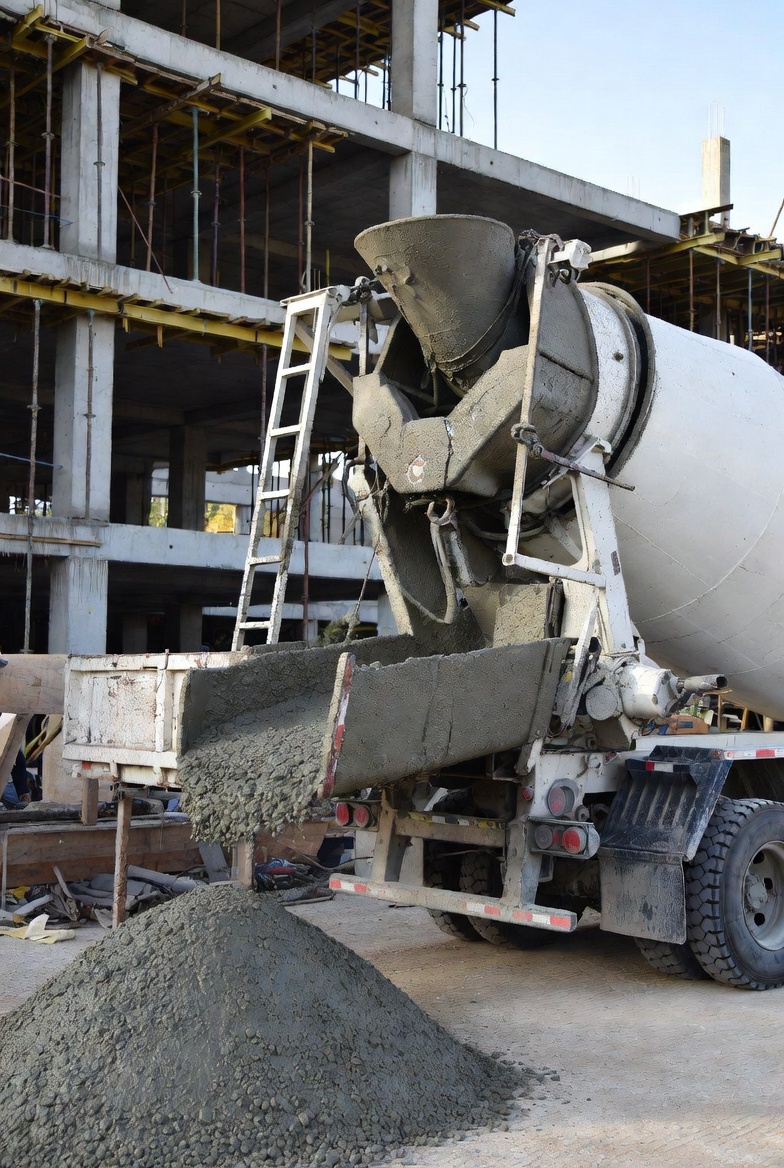 Миксер 10 м³ на объекте в Оренбургской области